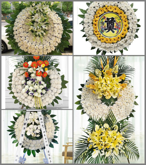 山西晋中榆社县箕城镇潭村村花圈速递